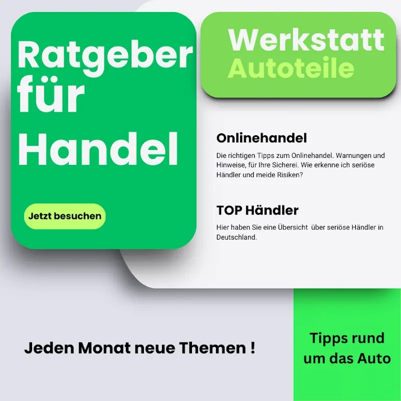 Autoteile und Zubehör. Eine der Kategorien im Ratgeber.