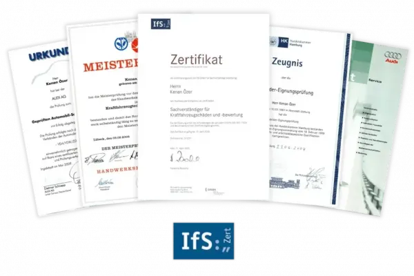 Zertifizierte KFZ-Sachverständige in Hamburg.